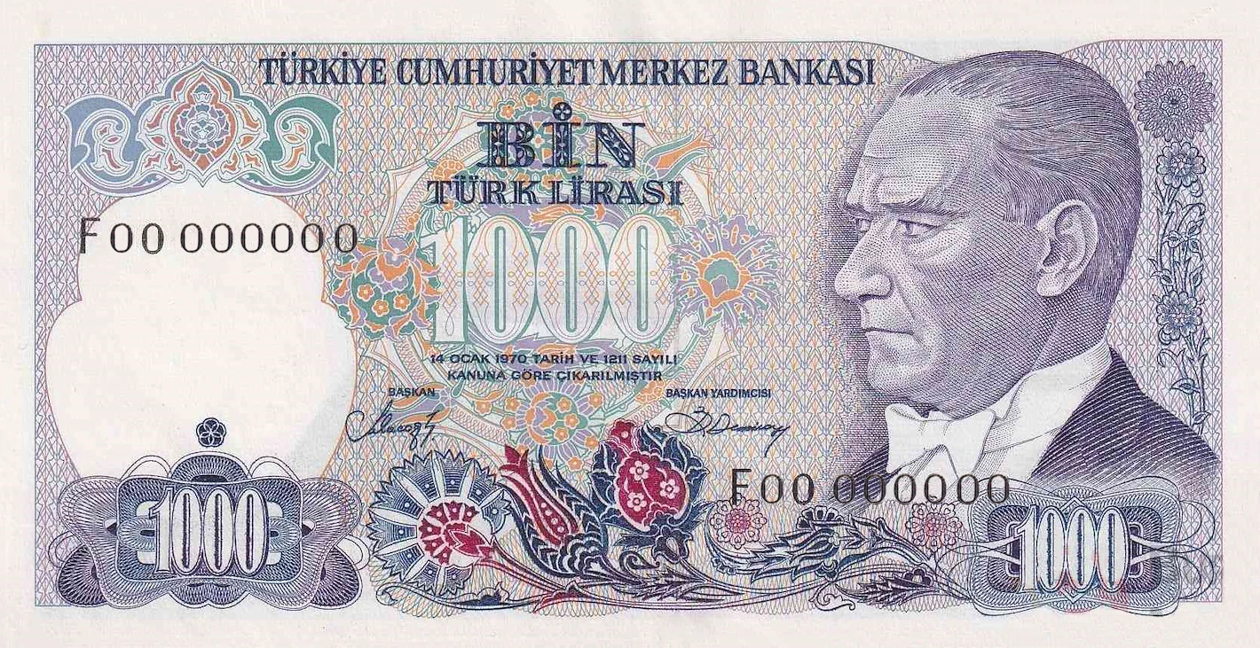 1000 Türk Lirası (E7-Tertip II)